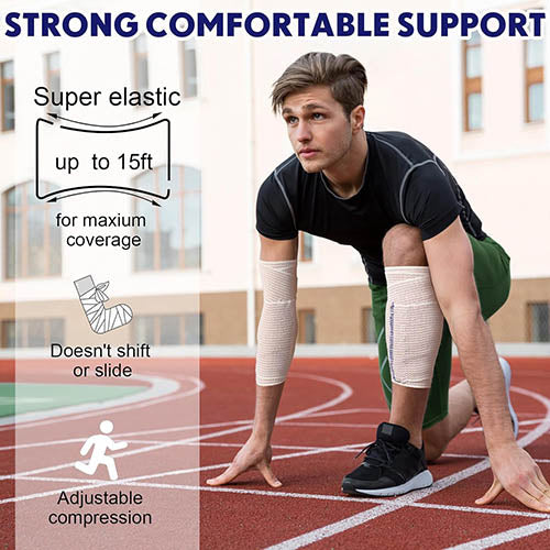 Ace-Type Elastic Bandage 4" x 5 Yards – With Velcro-Style Closure