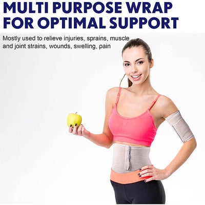 Ace-Type Elastic Bandage 4" x 5 Yards – With Velcro-Style Closure