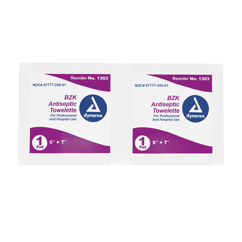 BZK Towelettes Box of 100 – Non-Sterile