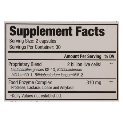 Kyolic - Kyo-dophilus With Enzymes Digestion - 60 Capsules