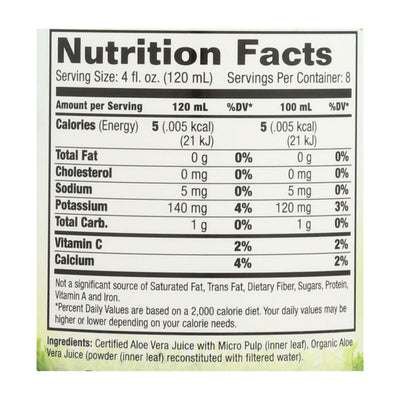Dynamic Health Organic Aloe Vera Juice With Micro Pulp - 32 Fl Oz