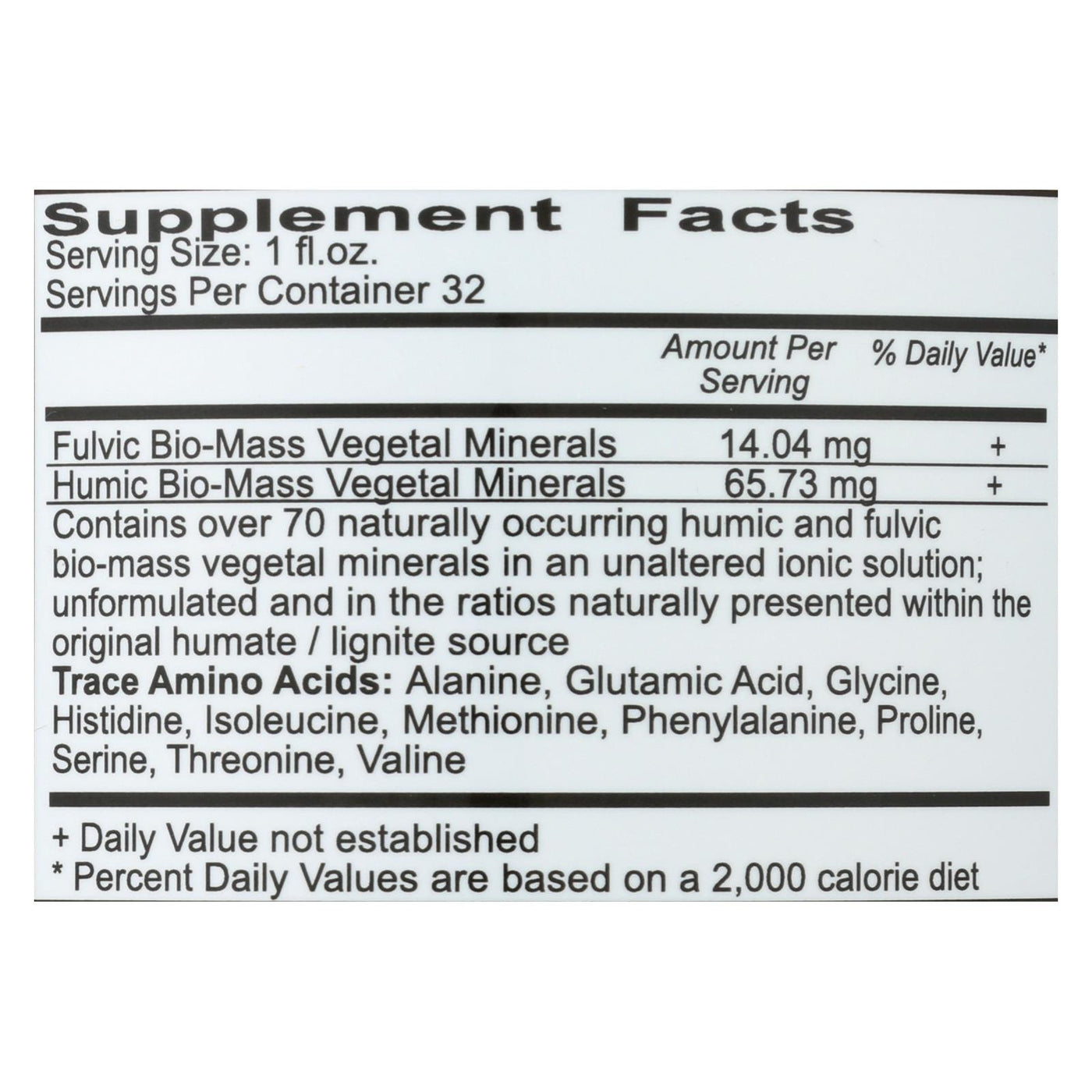 Vital Earth Minerals Fulvic-humic Mineral Blend - 32 Fl Oz
