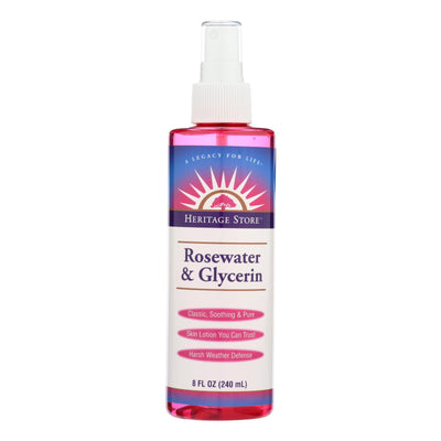 Heritage Products Rosewater And Glycerin - 8 Fl Oz