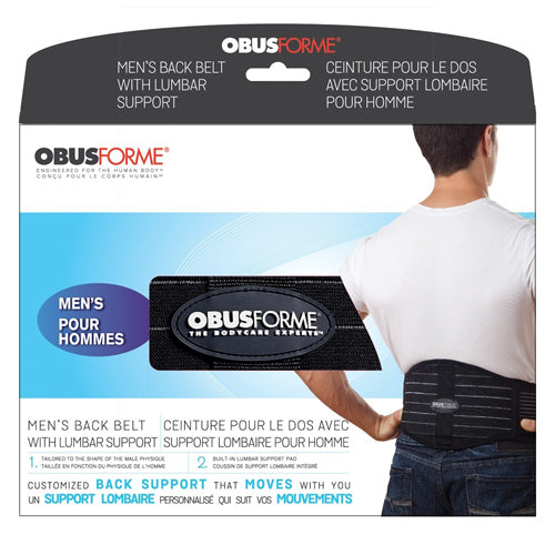 ObusForme Male Back Belt - Black