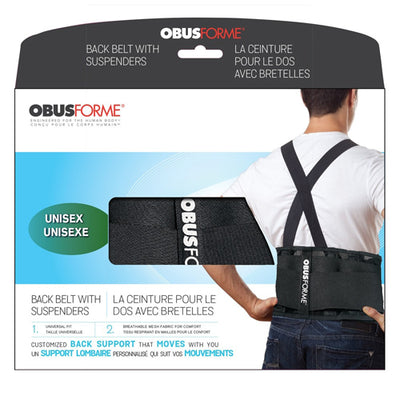 ObusForme Unisex Back Belt - Black