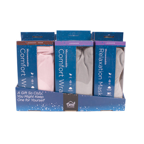 Carex Display with Comfort Wraps & Relaxation Masks
