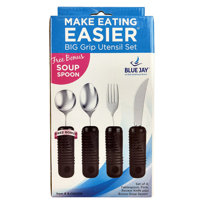 Blue Jay Make Eating Easier – Big Grip Adaptive Utensil Set