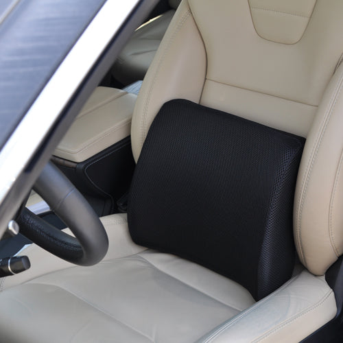 Blue Jay Lumbar Cushion – Black Memory Foam with Straps