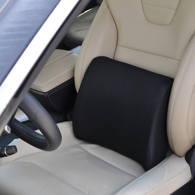 Blue Jay Lumbar Cushion – Black Memory Foam with Straps