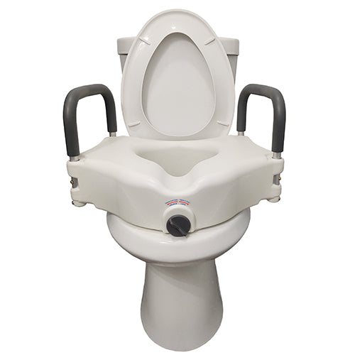 Blue Jay Raised Toilet Seat with Lock & Arms