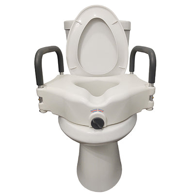 Blue Jay Raised Toilet Seat with Lock & Arms