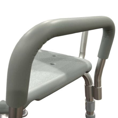 Bathroom Perfect Shower Chair with Backrest & Padded Arms – Case of 2