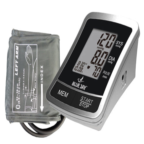 Blue Jay Fully Automatic Blood Pressure Monitor with 4 AAA Batteries