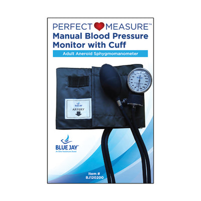 Blue Jay Perfect Measure Manual Blood Pressure Monitor with Cuff