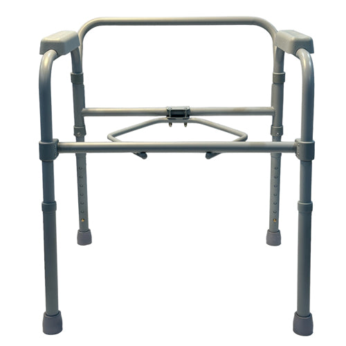 Convenient Folding Steel Commode – Elongated Seat (Case of 3)