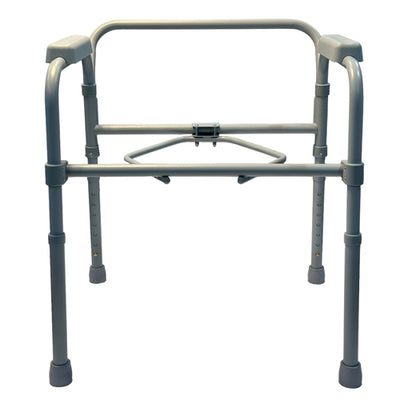 Convenient Folding Steel Commode – Elongated Seat (Case of 3)