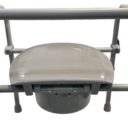 Convenient Folding Steel Commode – Elongated Seat (Case of 3)