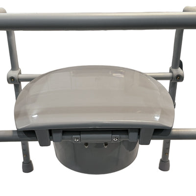 Convenient Folding Steel Commode – Elongated Seat (Case of 3)