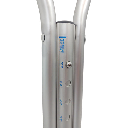 WALK WITH ME Adjustable Aluminum Crutches - Pair