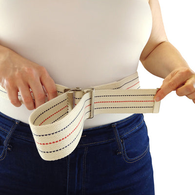 Blue Jay Striped Gait Belt – 2" x 60"