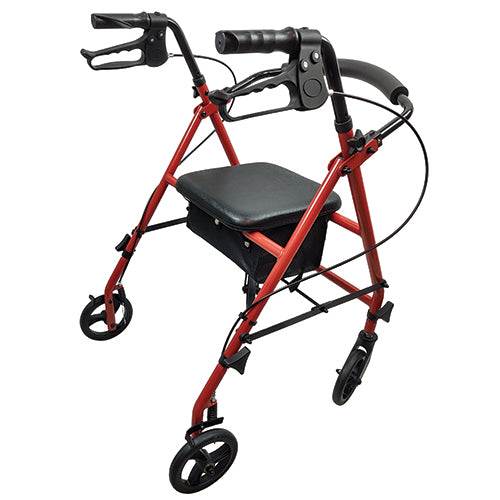 ROLL WITH ME Steel Rollator with 6” Wheels – Knock-Down, Case of 2
