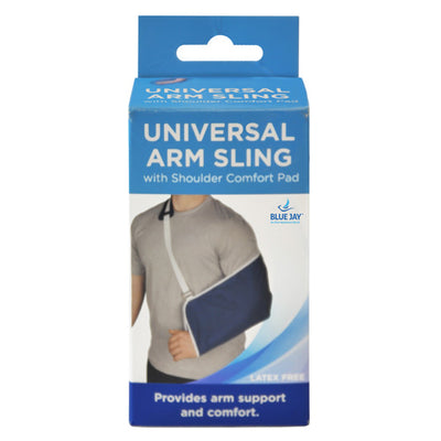 Blue Jay Universal Arm Sling with Shoulder Comfort Pad – Blue