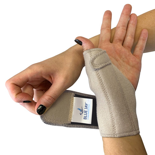 Blue Jay Adjustable Thumb Support with Stabilizing Stay – Beige