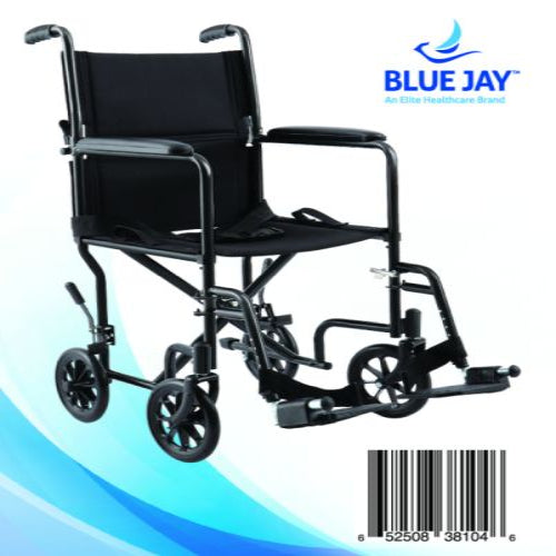 ROLL WITH ME 19" Steel Transport Wheelchair