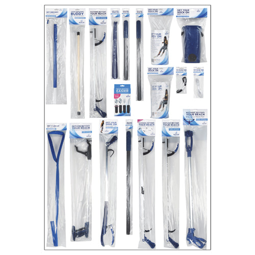 Aids to Daily Living Planogram – 4' x 72" Display Section