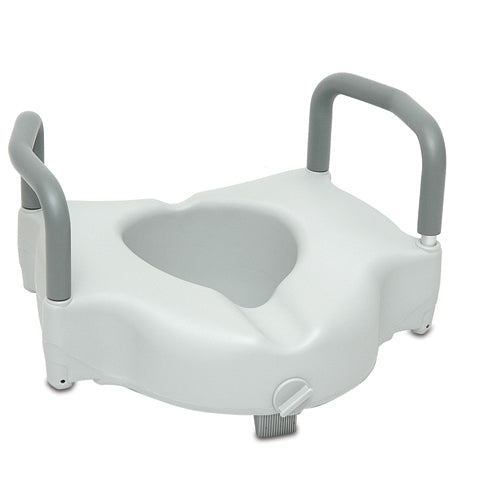 ProBasics Raised Toilet Seat with Lock & Arms – 350 lb Weight Capacity