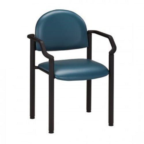 Patient Chair with Arms – Black Frame