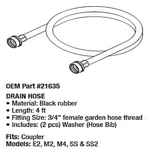Drainage Hose for Hydrocollator Units