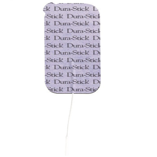 Dura-Stick Electrodes 2" x 3.5" Rectangle – Blue Foam Backing (10 Packs of 4)