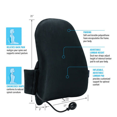 ObusForme CustomAIR Backrest with Adjustable Lumbar Support