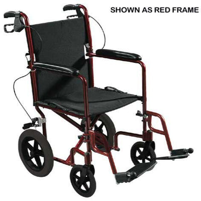 Expedition 19" Aluminum Transport Chair with Loop Locks