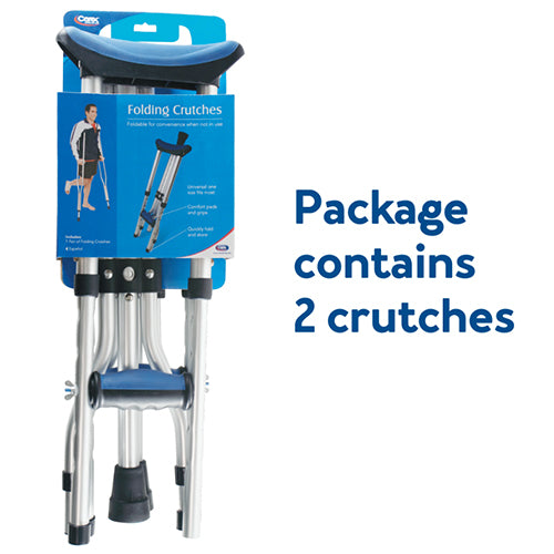 Carex Folding Crutches – Universal Size (Pair)