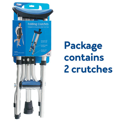 Carex Folding Crutches – Universal Size (Pair)
