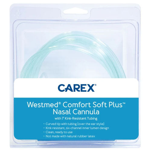 Westmed Comfort Soft Plus Nasal Cannula – 7' Tubing, Curved Tip