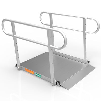 Gateway 3G Portable Solid Surface Ramp with Two-Line Handrails