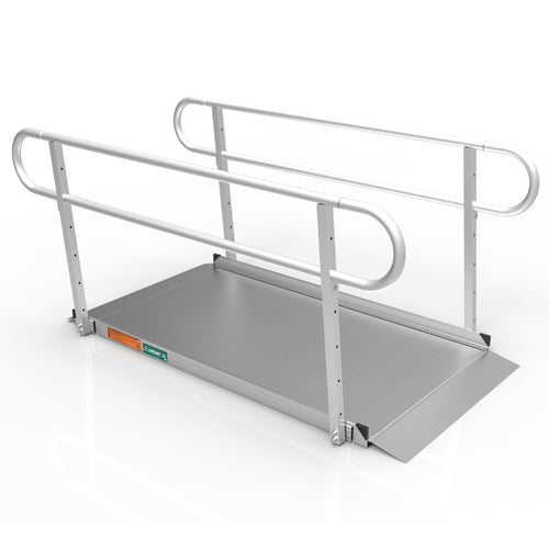 Gateway 3G Portable Solid Surface Ramp with Two-Line Handrails