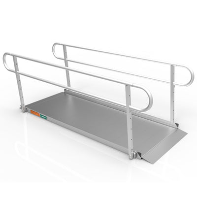 Gateway 3G Portable Solid Surface Ramp with Two-Line Handrails