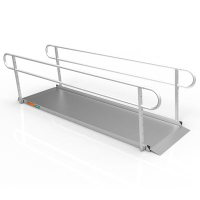 Gateway 3G Portable Solid Surface Ramp with Two-Line Handrails