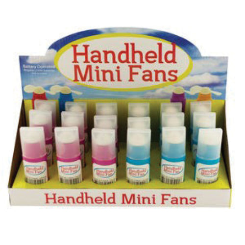 Handheld Mini Fans – Countertop Display Pack of 18