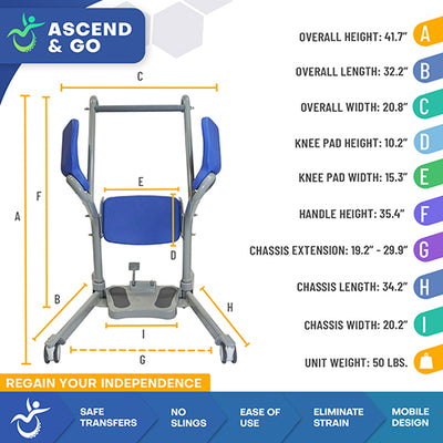Ascend & Go Sit-to-Stand Patient Lift