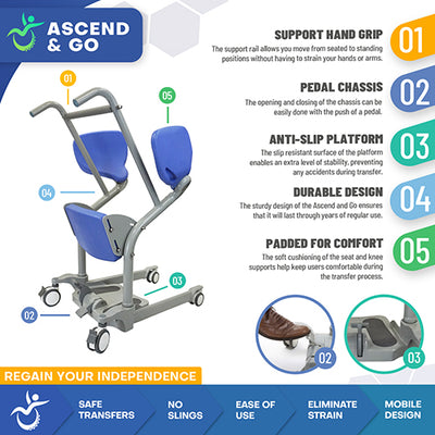Ascend & Go Sit-to-Stand Patient Lift