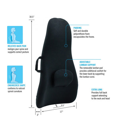 ObusForme Highback Backrest Support – Black (Boxed)