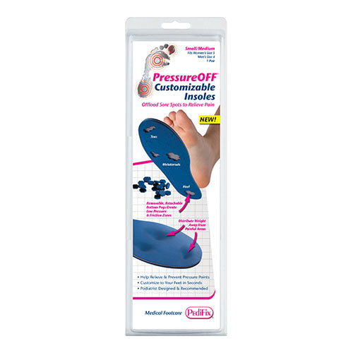 PressureOFF Customizable Sys7 Insoles – With Removable Pegs