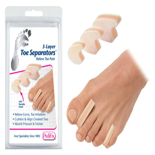 3-Layer Toe Separators – Pack of 6