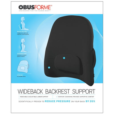 ObusForme Wideback Backrest Support – Black
