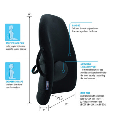 ObusForme Wideback Backrest Support – Black